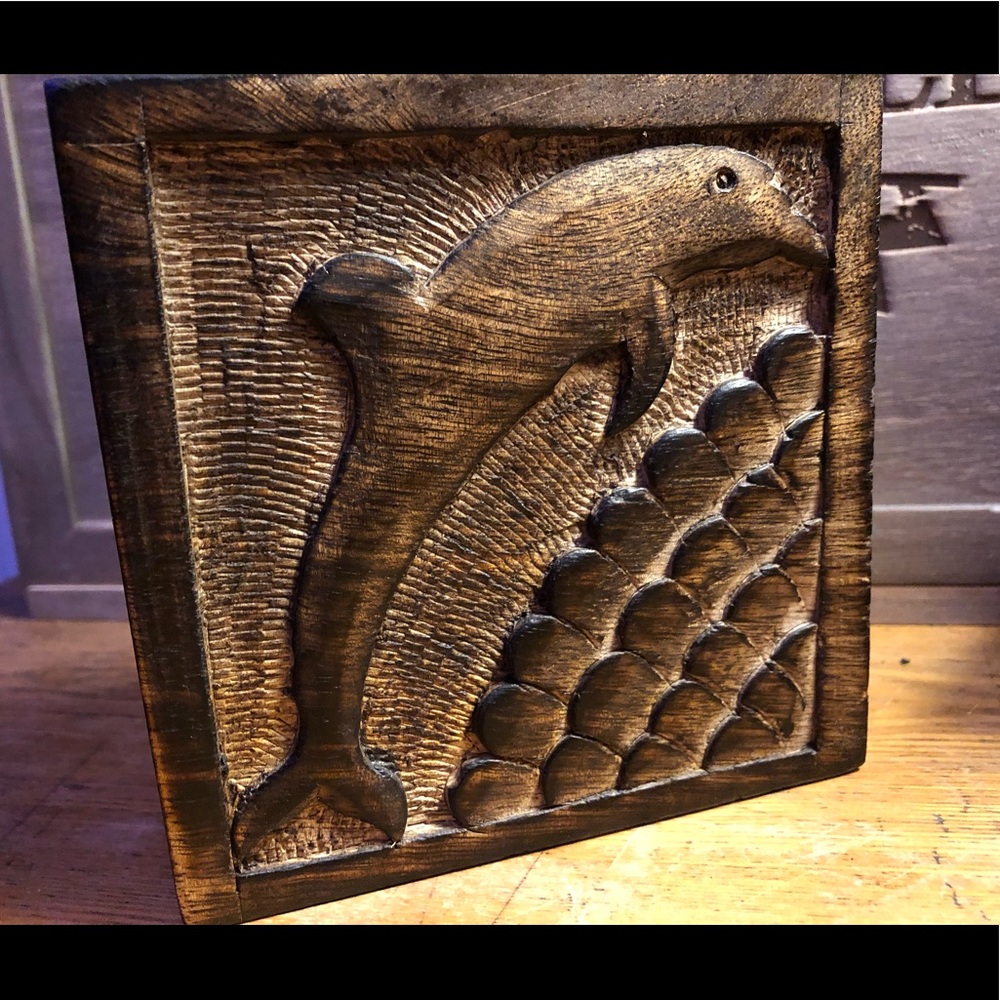 Brand New (Artisan Made) Hand Carved Wooden Box!